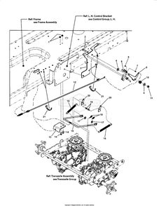 Park Brake Group - Rzt Diagram and Parts List for 7800819 (C950-60107-0)(2011) Briggs and Stratton Lawn Tractor